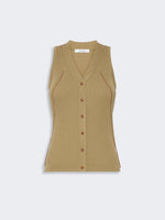 max mara cotton and viscose yarn gilet for women