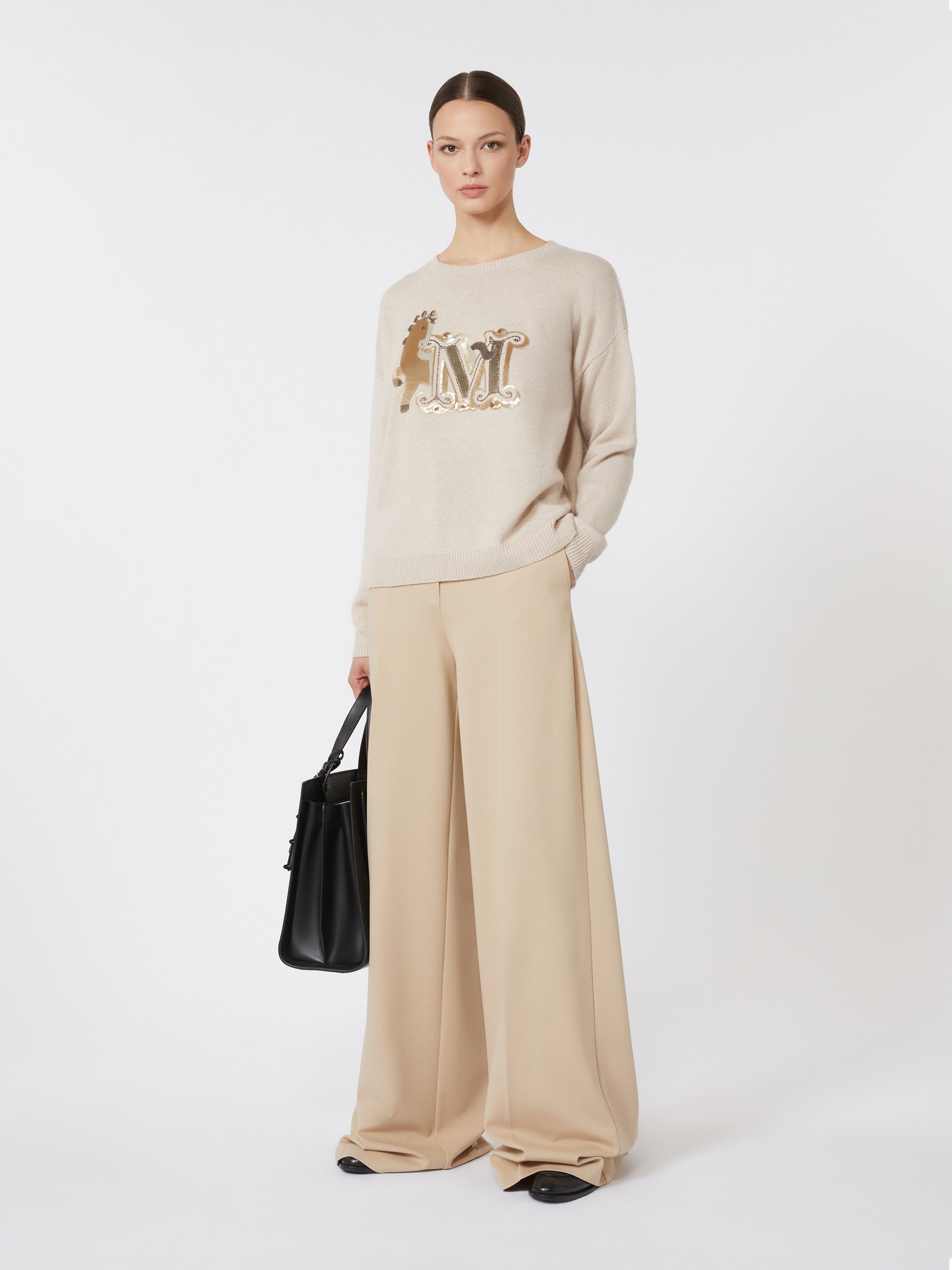 max mara oversized wool and cashmere sweater for women