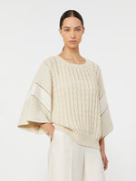 max mara loose-fit linen yarn sweater for women