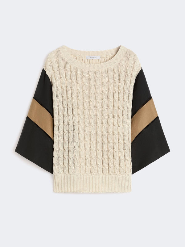 max mara loose-fit linen yarn sweater for women