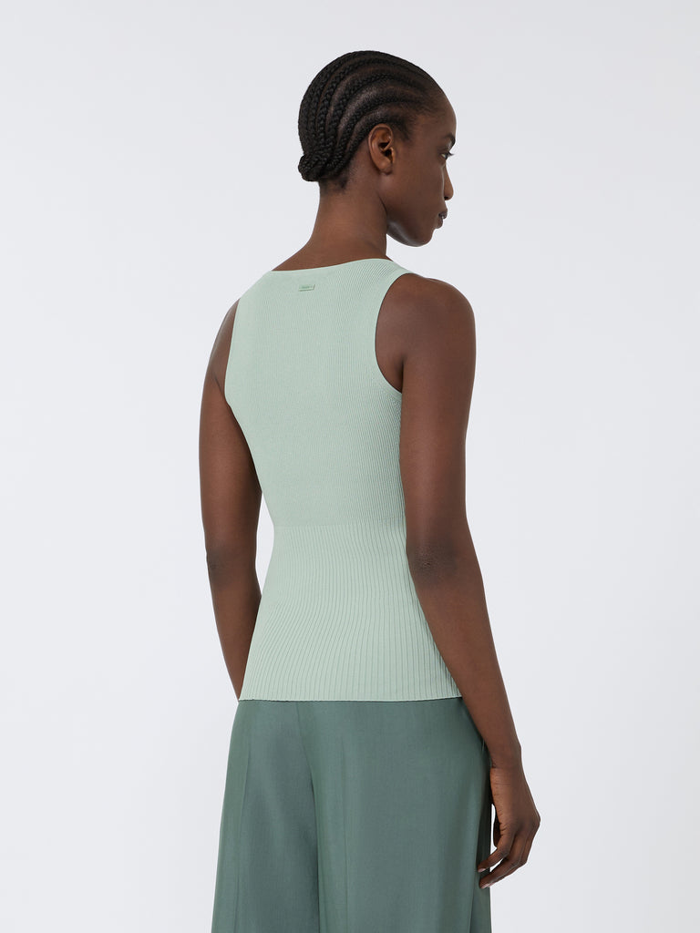 max mara viscose-blend yarn top