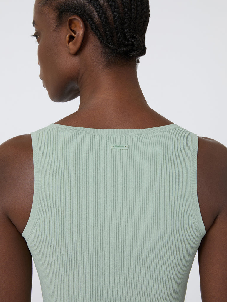 max mara viscose-blend yarn top