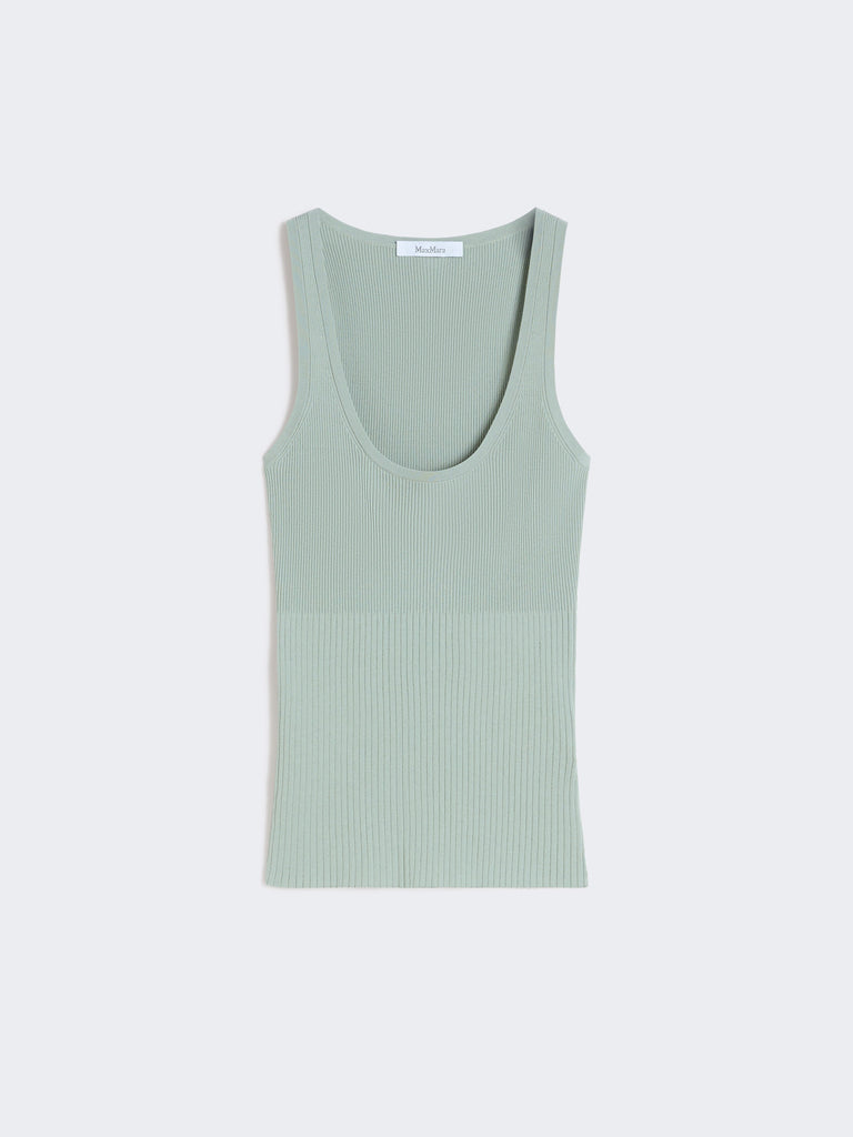 max mara viscose-blend yarn top