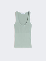 Viscose-Blend Yarn Top for Women - Sage Green - Max Mara UAE