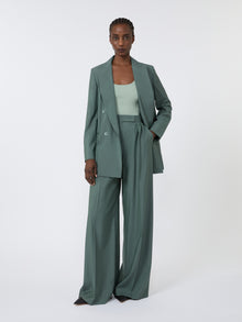Viscose-Blend Yarn Top for Women - Sage Green - Max Mara UAE