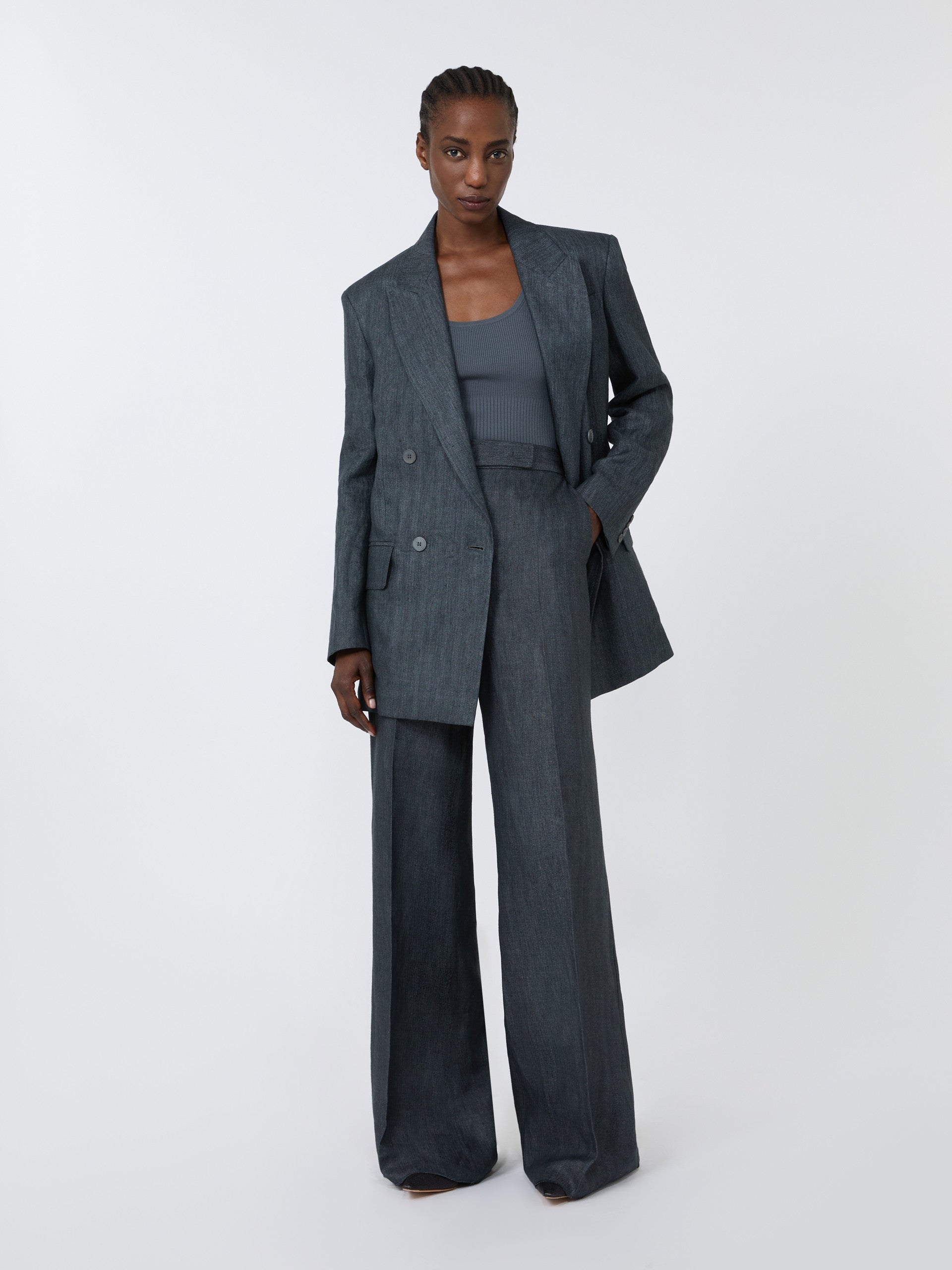 max mara viscose-blend yarn top for women
