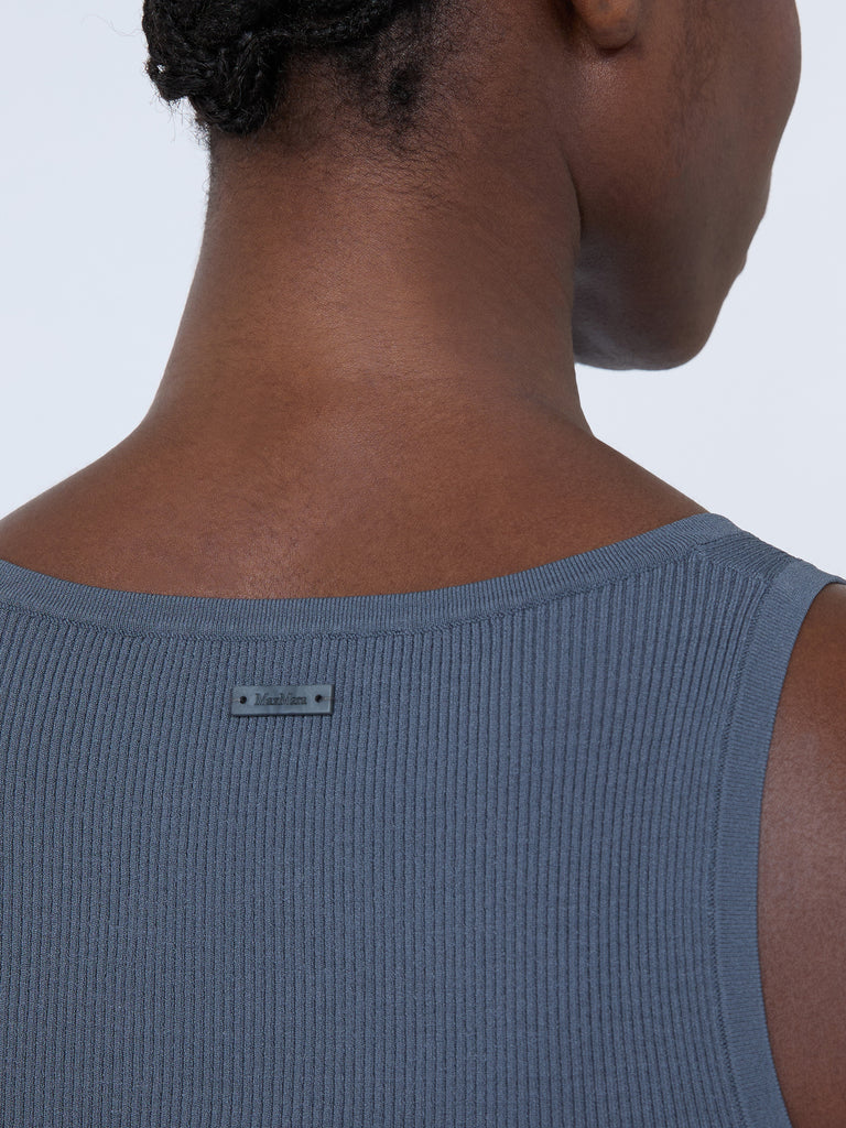 max mara viscose-blend yarn top