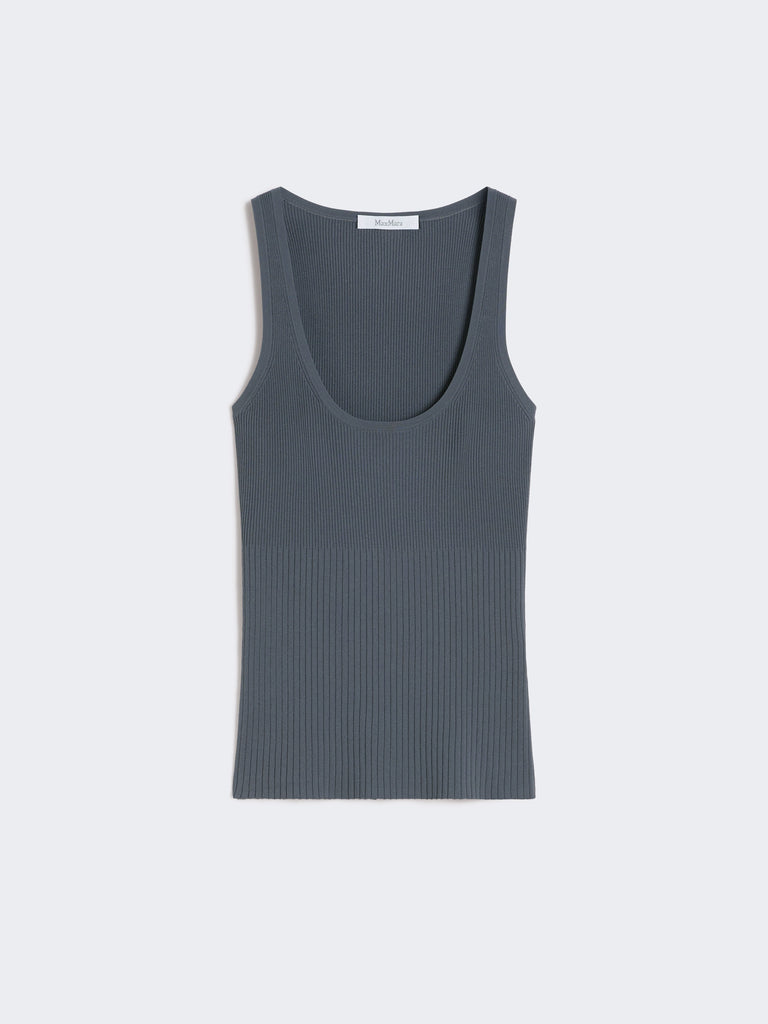 max mara viscose-blend yarn top