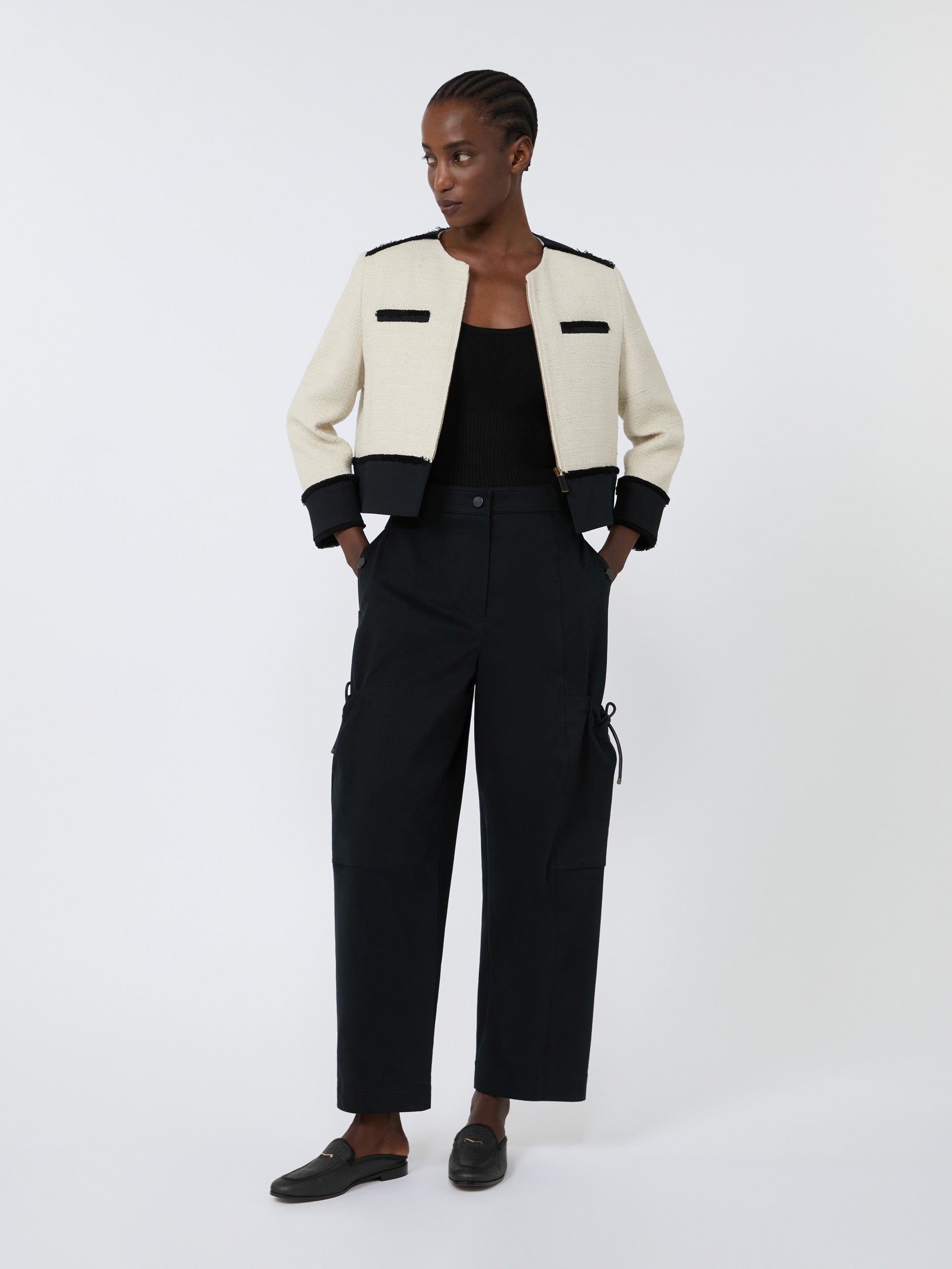 max mara viscose-blend yarn top for women