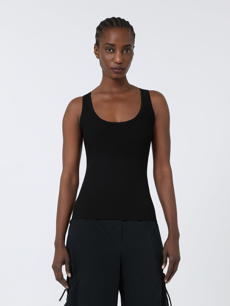 max mara viscose-blend yarn top