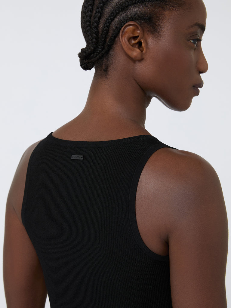 max mara viscose-blend yarn top