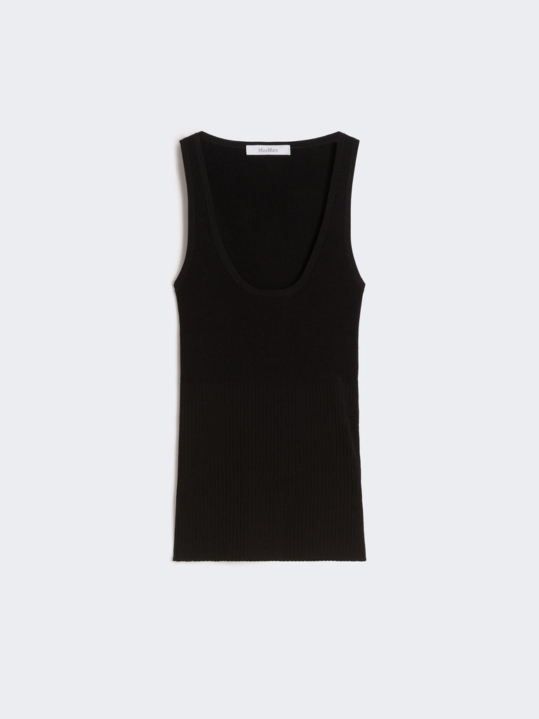 max mara viscose-blend yarn top