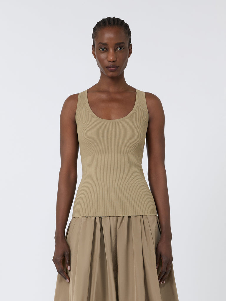 max mara viscose-blend yarn top