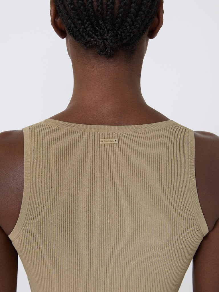 max mara viscose-blend yarn top