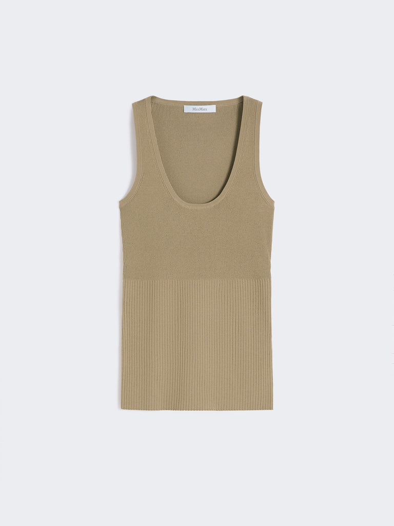 max mara viscose-blend yarn top