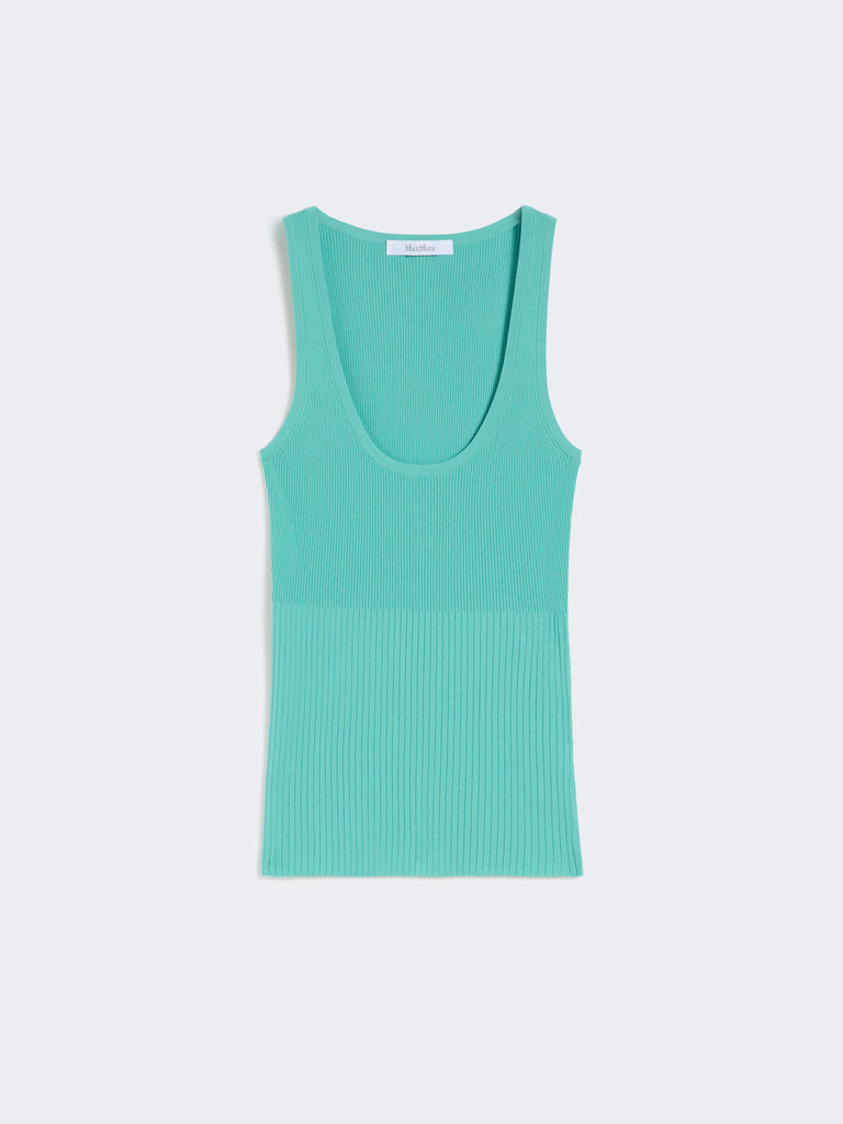 max mara viscose-blend yarn top
