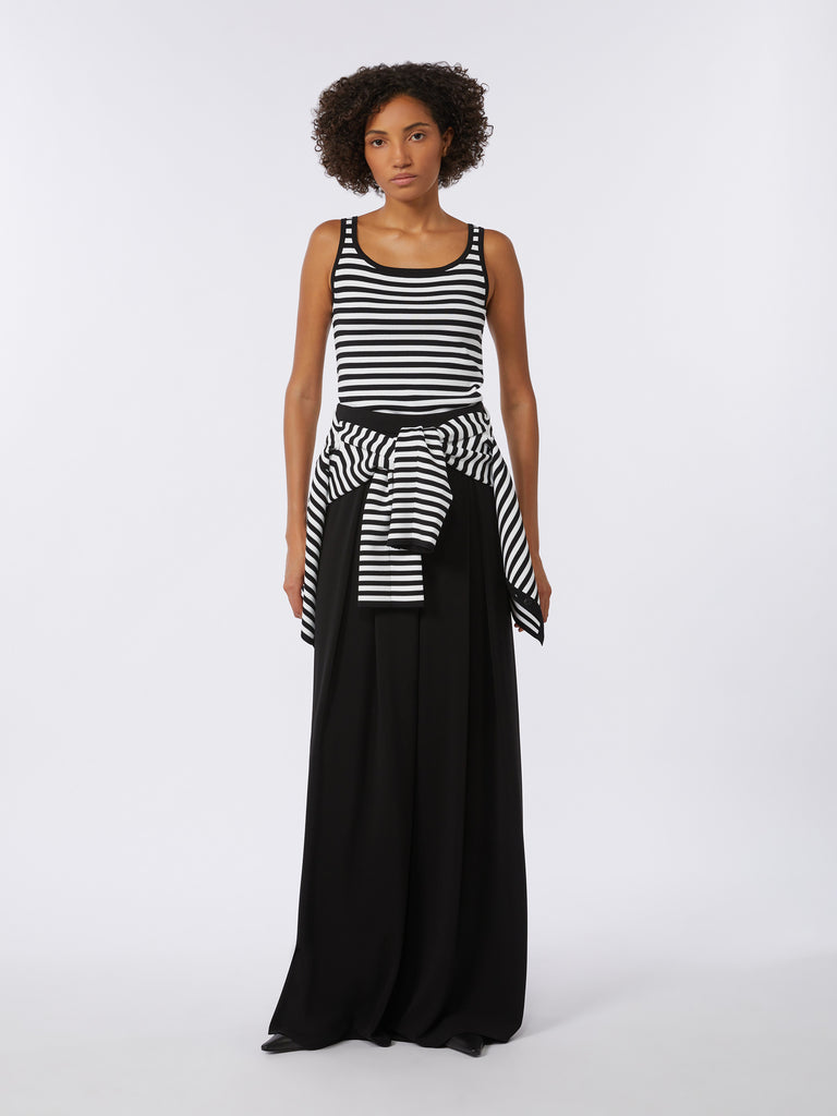 max mara viscose crêpe yarn sleeveless jumper
