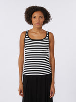 max mara viscose crêpe yarn sleeveless jumper for women
