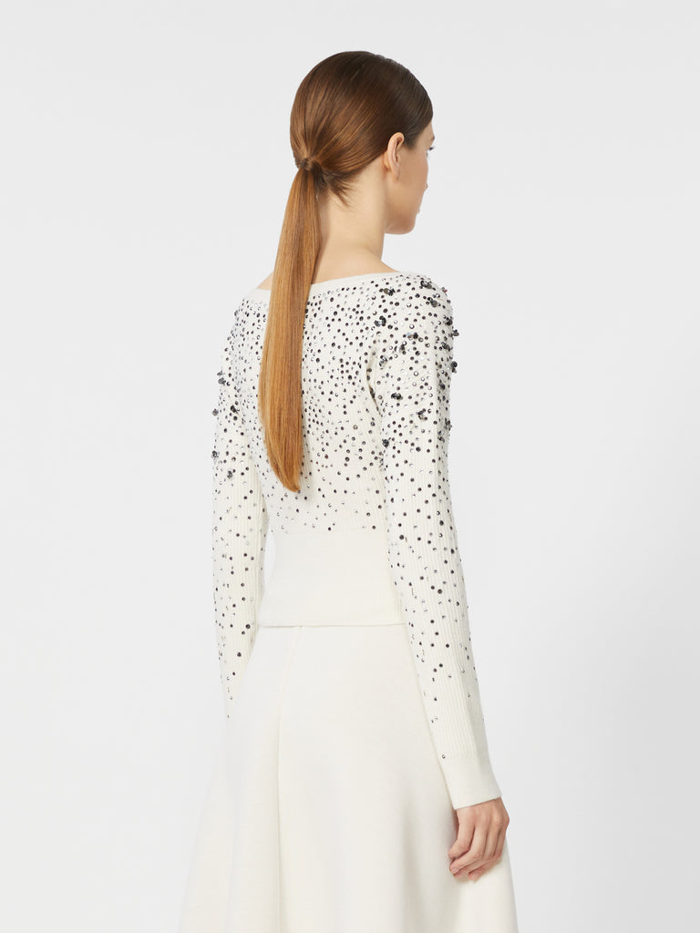 Wool and cashmere V-neck sweater