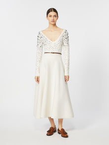 Wool and cashmere V-neck sweater