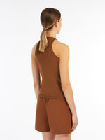 Cotton Yarn Top for Women - Tobacco - Max Mara UAE
