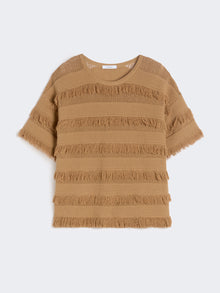 Oversized Patterned Viscose Sweater for Women - Desert - Max Mara UAE