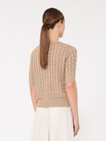 max mara cable-knit linen sweater for women