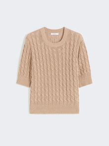 max mara cable-knit linen sweater for women