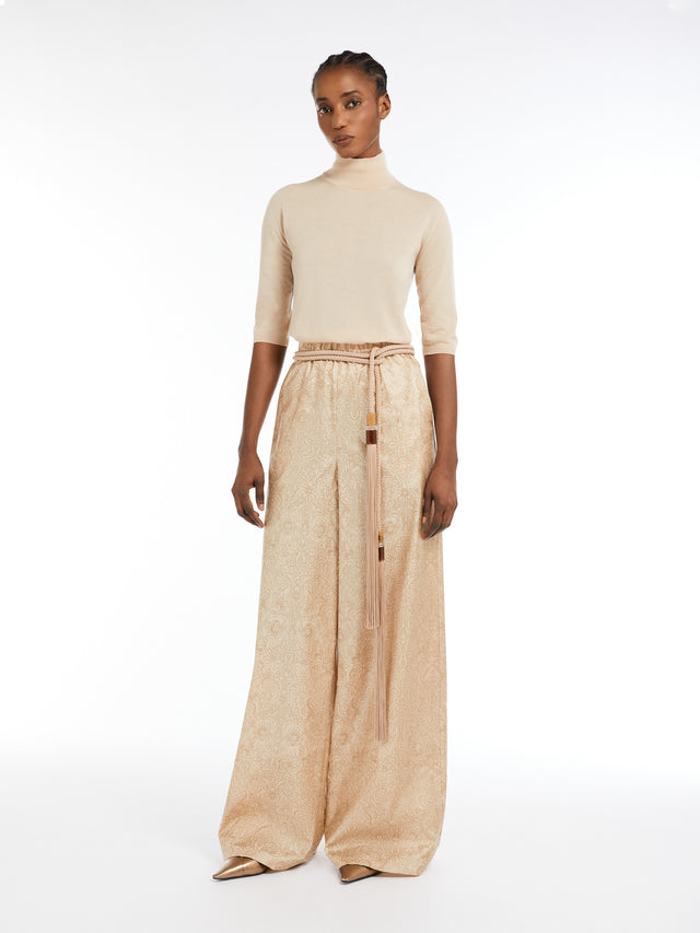 Wool Knit Turtleneck Jumper for Women - Albino - Max Mara UAE
