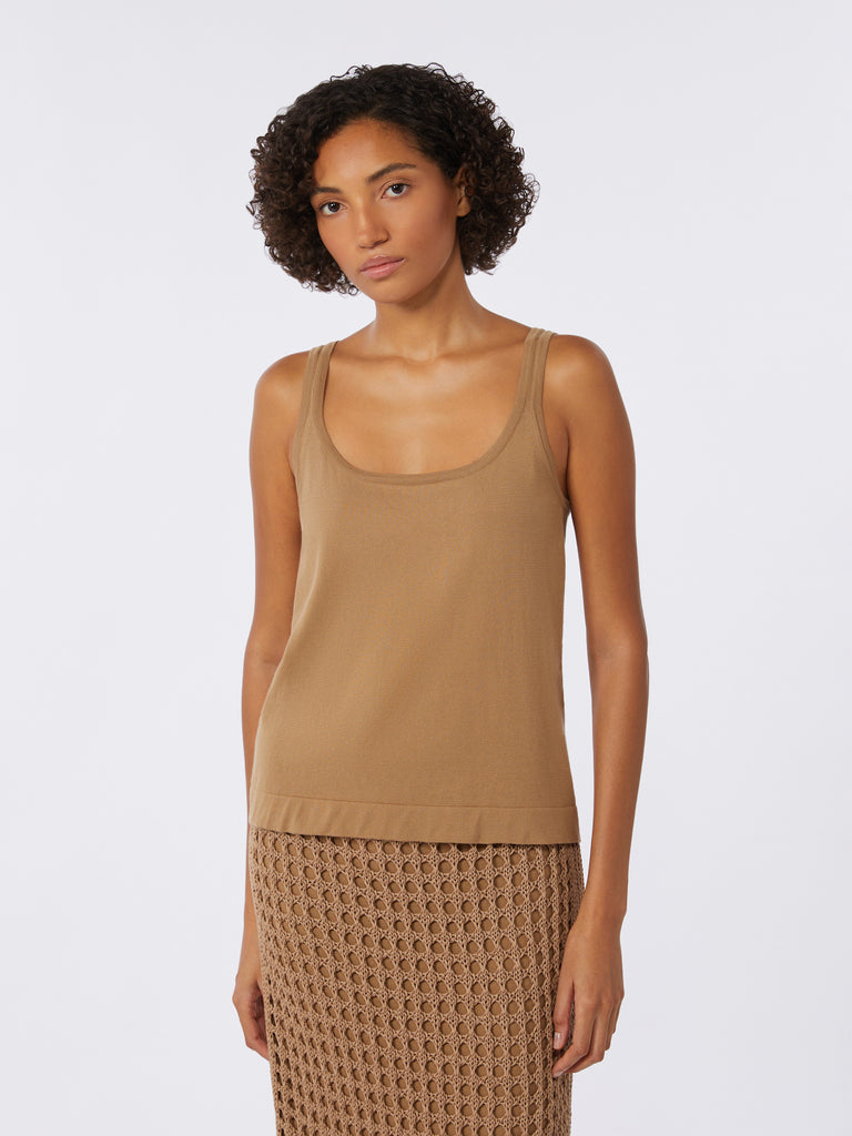 max mara cotton yarn sleeveless jumper for women