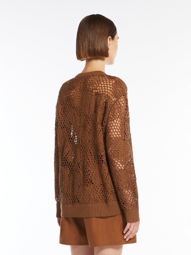 Embroidered cotton jumper