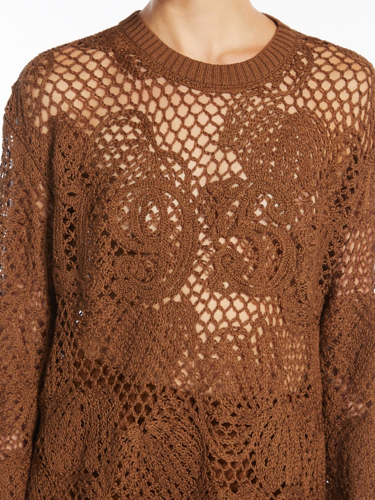 Embroidered cotton jumper