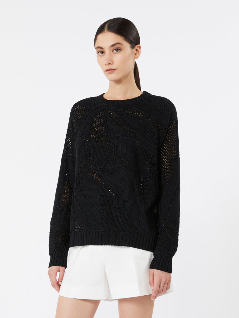 max mara embroidered cotton sweater