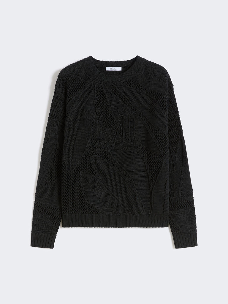 max mara embroidered cotton sweater