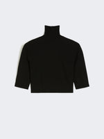 Stretch Viscose Cropped Turtleneck for Women - Black - Max Mara UAE