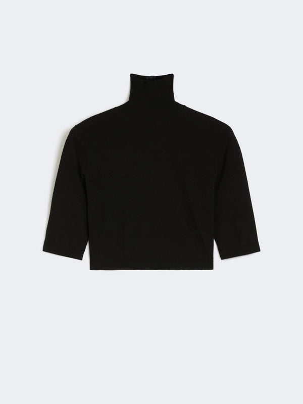 max mara stretch viscose cropped turtleneck for women