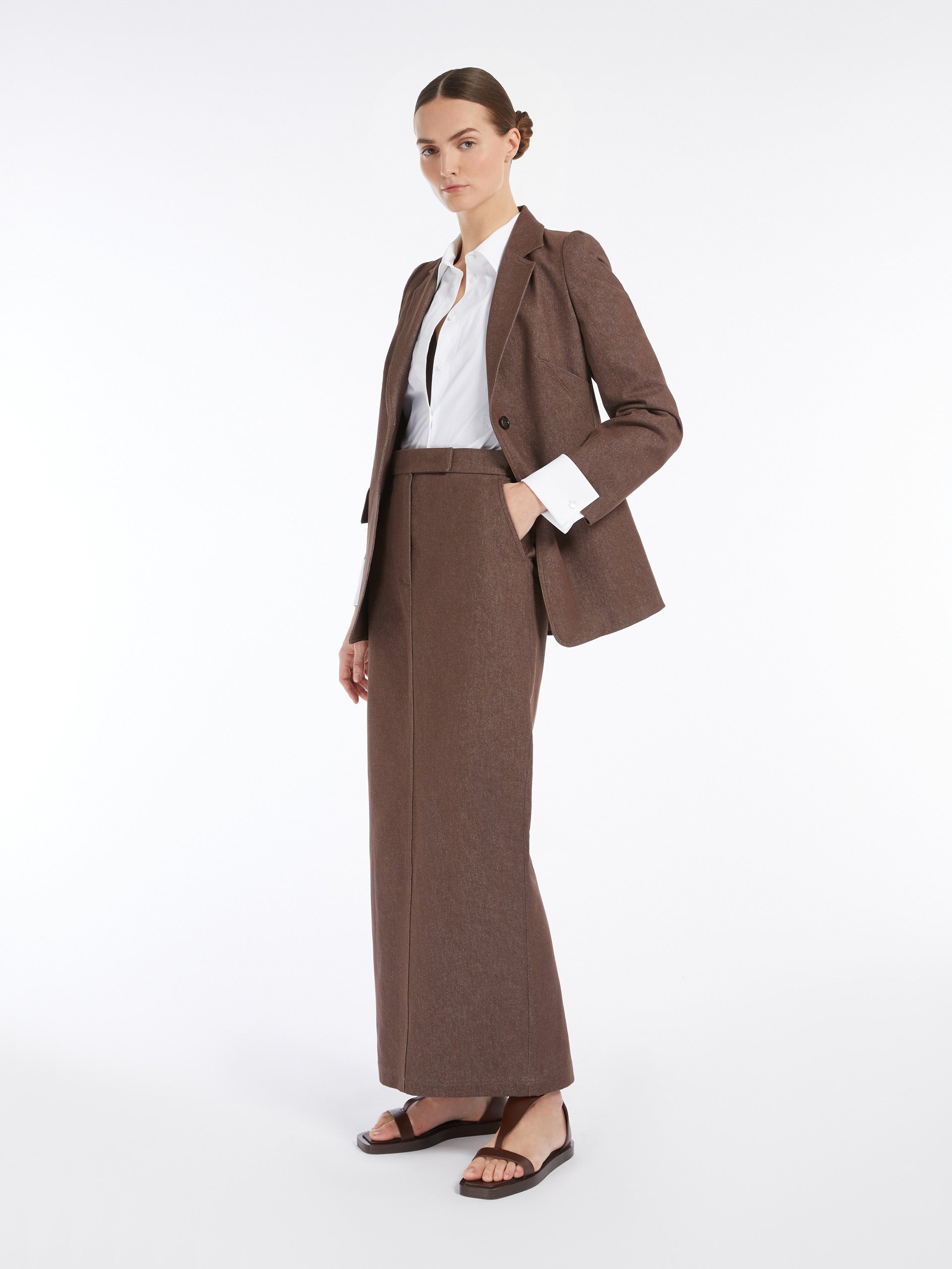 Viscose Top for Women - Brown - Max Mara UAE