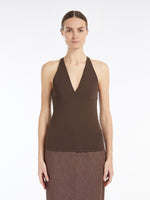 Viscose Top for Women - Brown - Max Mara UAE
