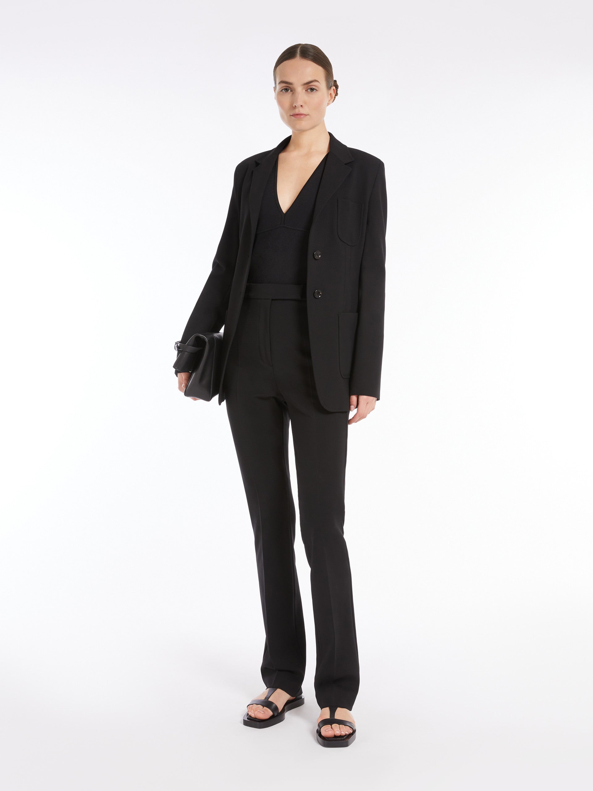 Viscose Top for Women - Black - Max Mara UAE