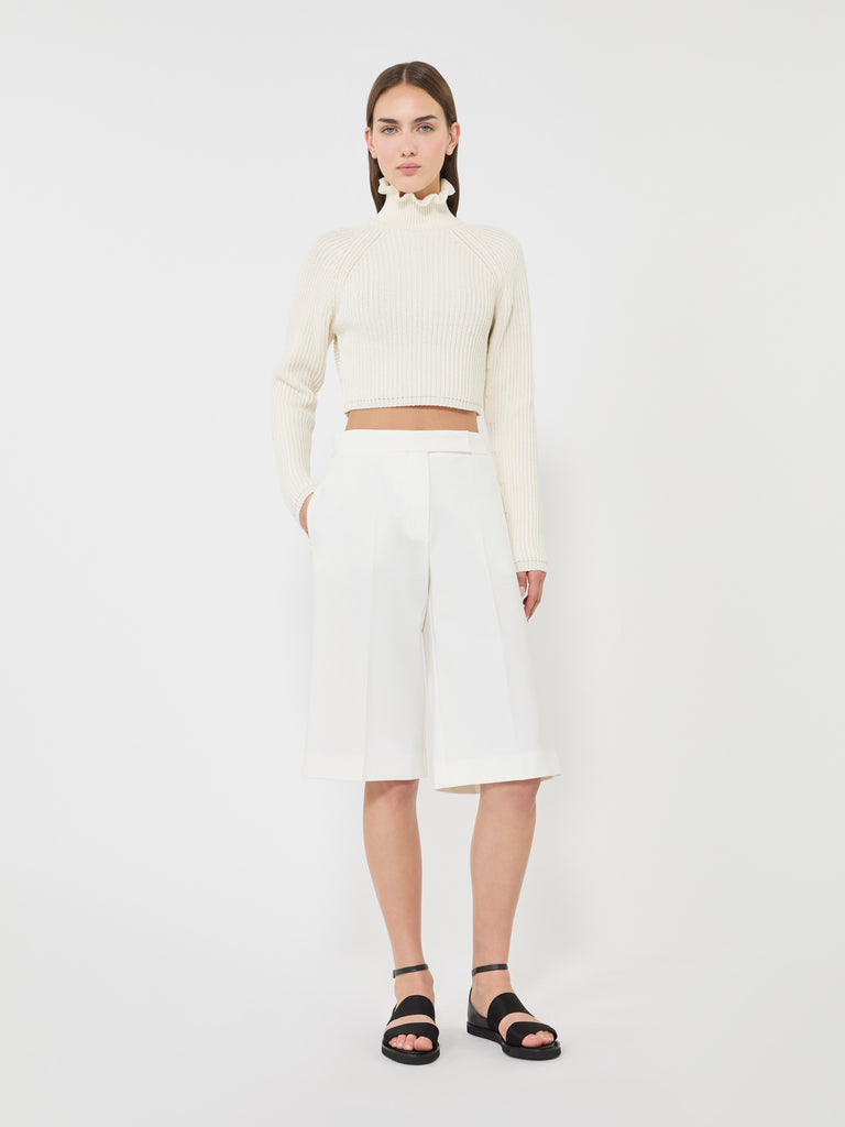 max mara cotton cordonnet cropped jumper