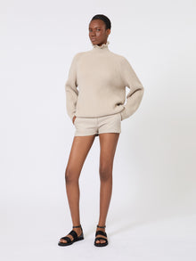 Cotton Cordonnet Oversized Jumper for Women - Sand - Max Mara UAE