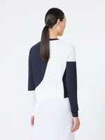 Slim-Fit Viscose Crepe Sweater for Women - White - Max Mara UAE