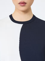Slim-Fit Viscose Crepe Sweater for Women - White - Max Mara UAE