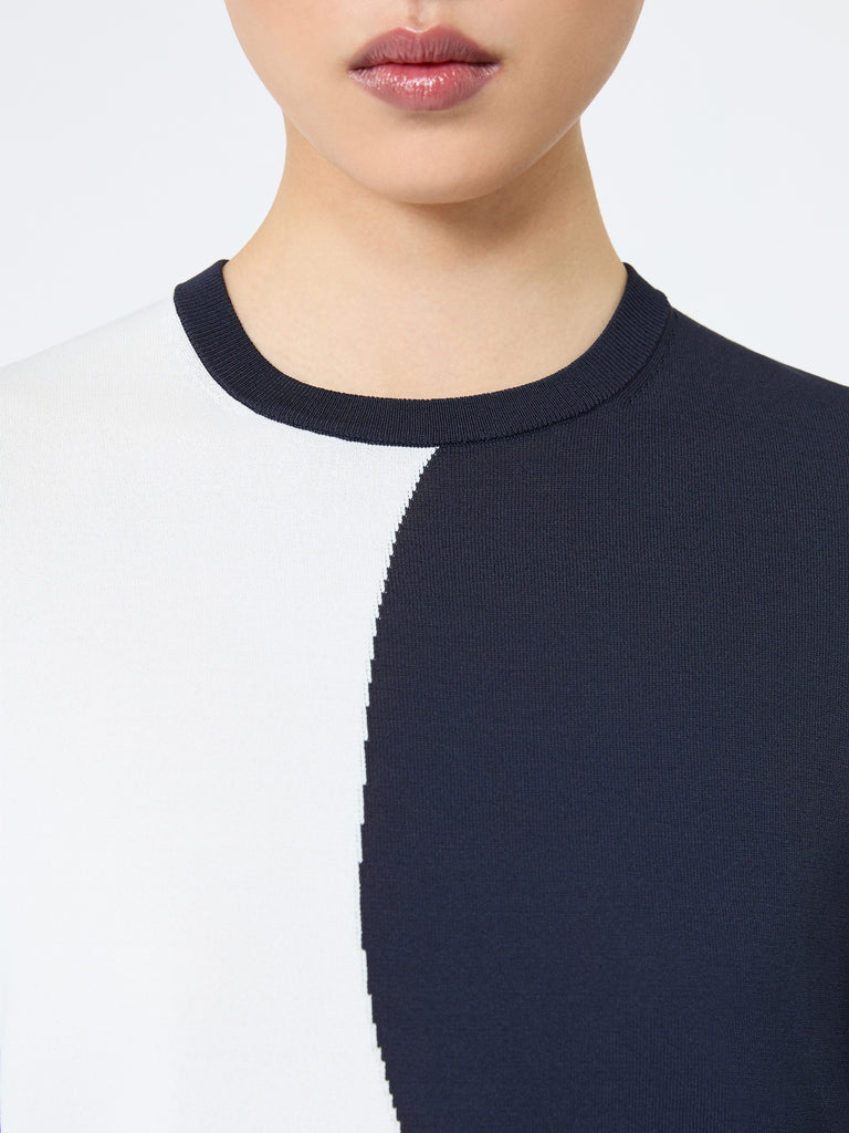 max mara slim-fit viscose crepe sweater