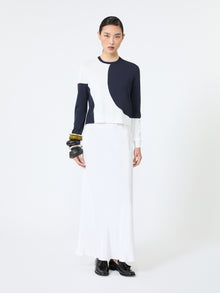 max mara slim-fit viscose crepe sweater for women