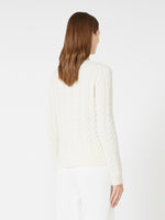 Slim-Fit Cashmere Pullover for Women - White - Max Mara UAE