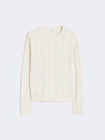 Slim-Fit Cashmere Pullover for Women - White - Max Mara UAE