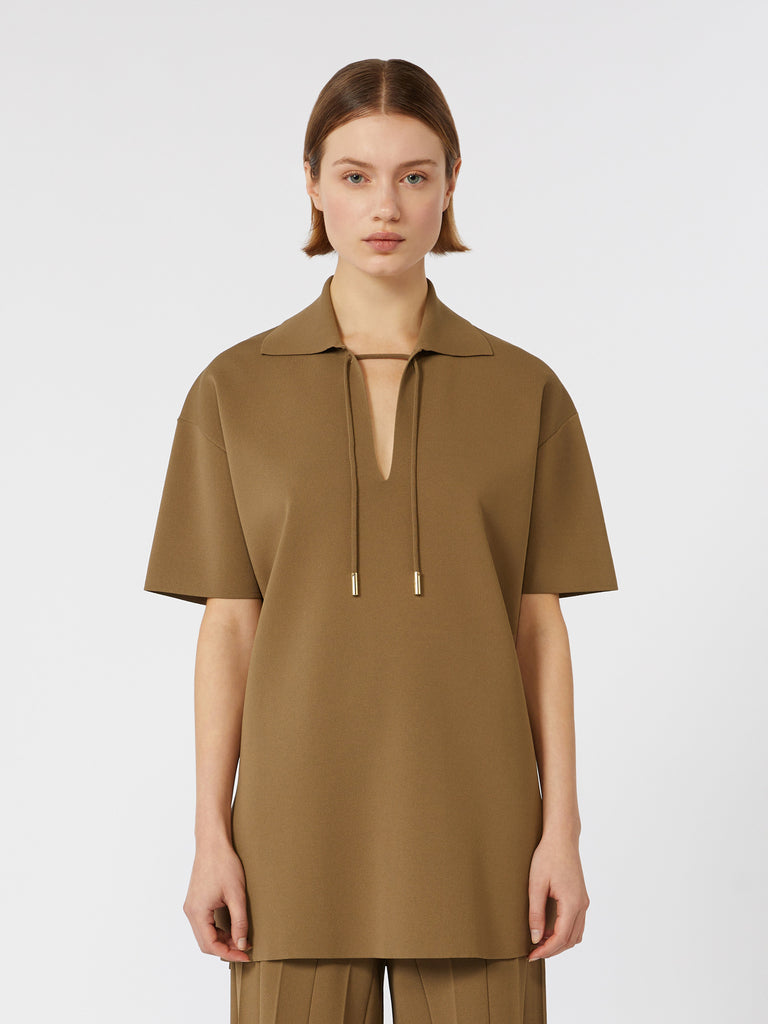 max mara viscose crêpe yarn blouse