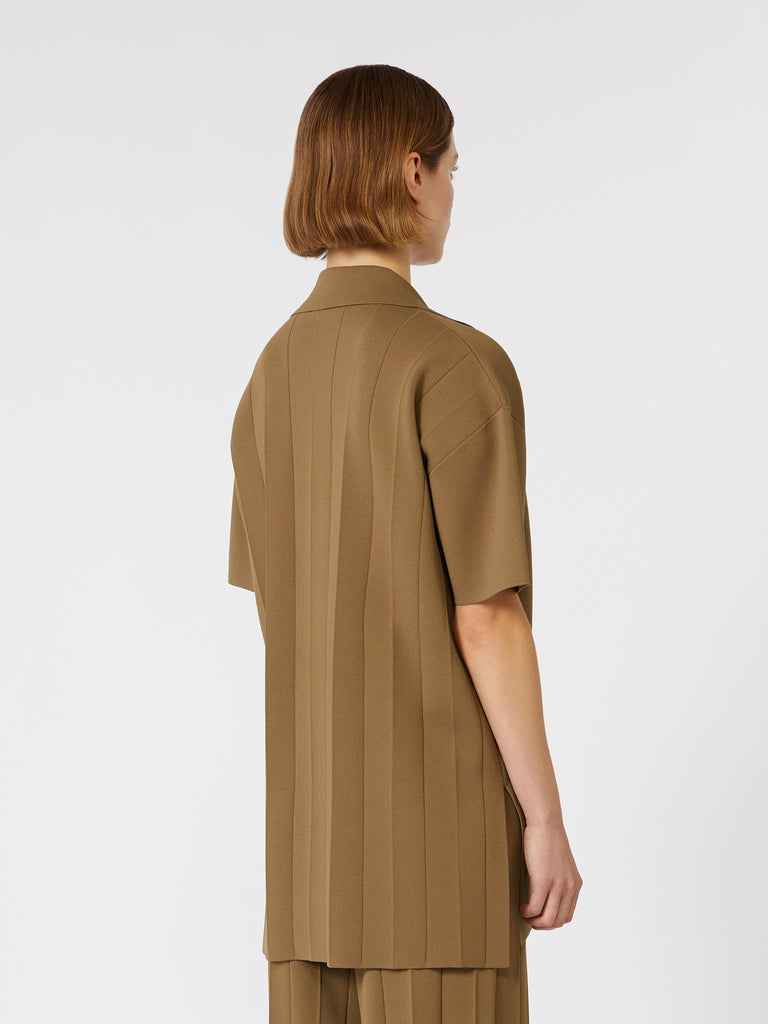 max mara viscose crêpe yarn blouse