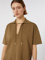 Viscose Crêpe Yarn Blouse for Women - Hazelnut Brown - Max Mara UAE
